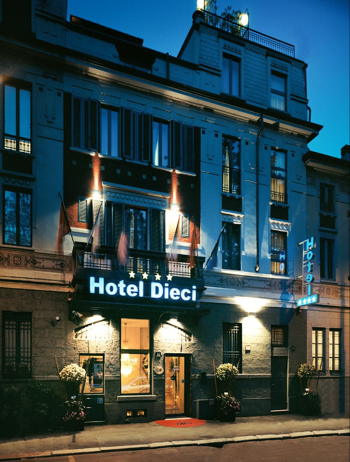 Boutique Hotel Dieci Милан Экстерьер фото