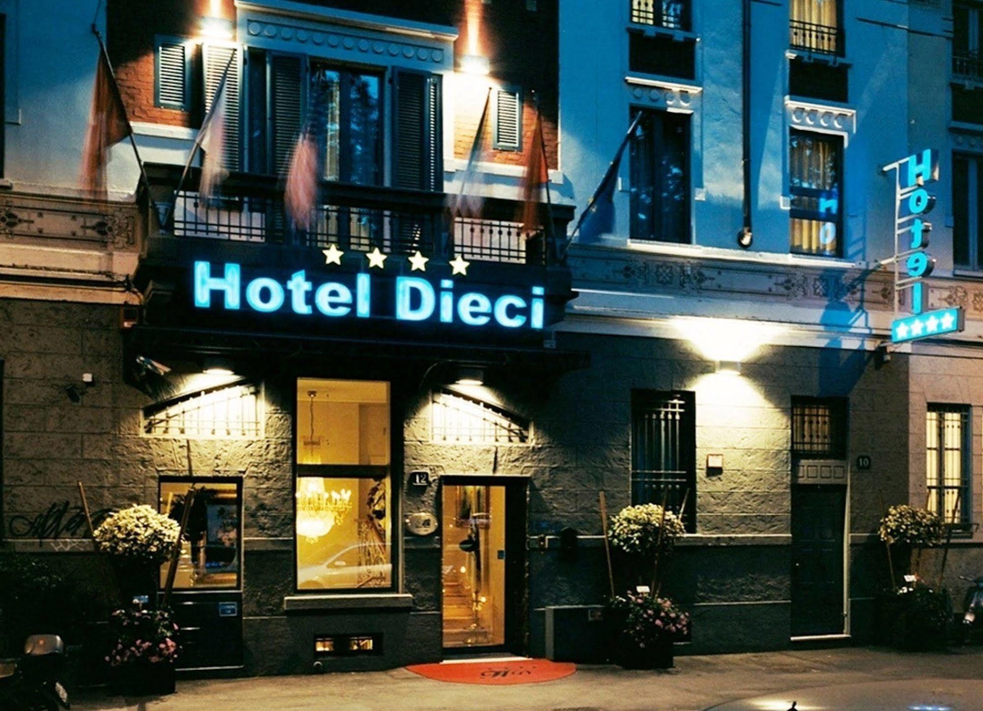 Boutique Hotel Dieci Милан Экстерьер фото