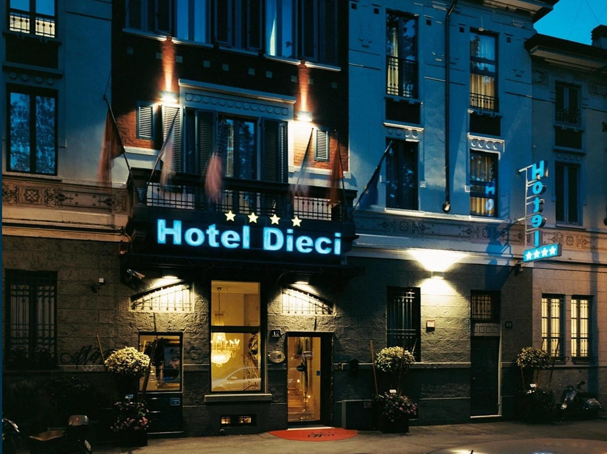 Boutique Hotel Dieci Милан Экстерьер фото